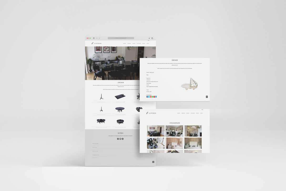 EA Interiors Home Web Site Tasarımı