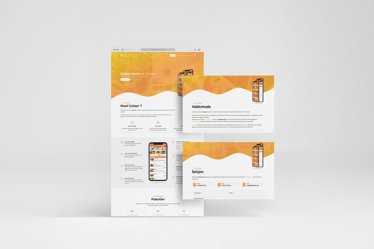 QRkodlink QR Menü Web Site Tasarımı