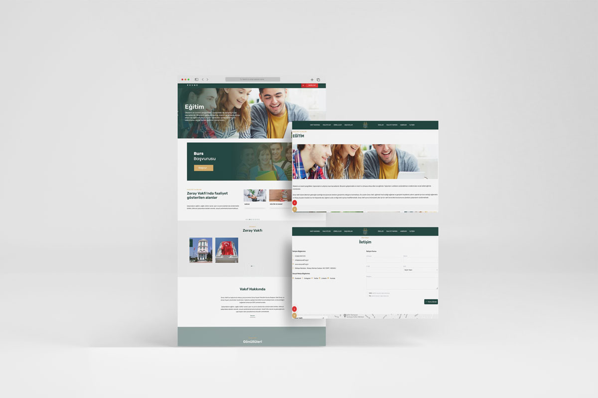 Zeray Vakfı Web Site Tasarımı